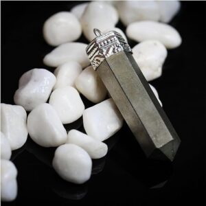 Pyrite Pencil Pendant For Weath & Money Magnet