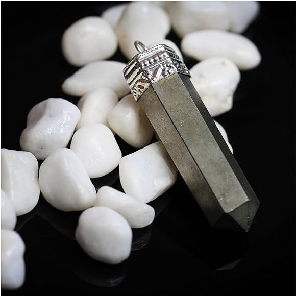 Pyrite Pencil Pendant For Weath & Money Magnet