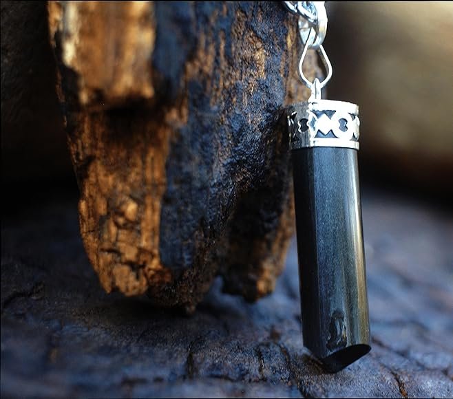Black Tourmaline Pencil Pendant For Kills Negativity