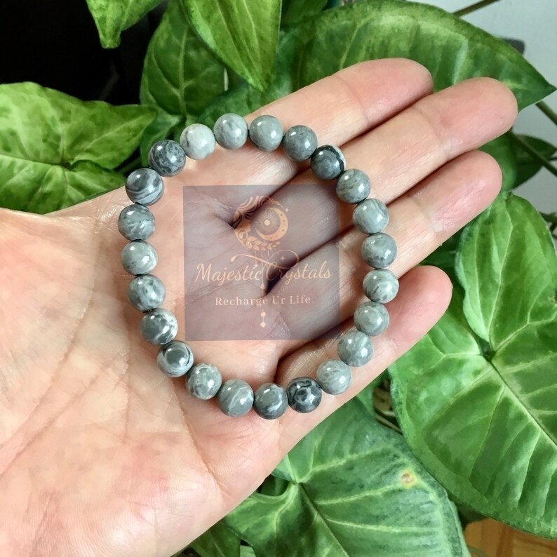 Natural Picasso Jasper Beads Bracelet for Renew Old Friendship & Promote Weight Loss - Image 2