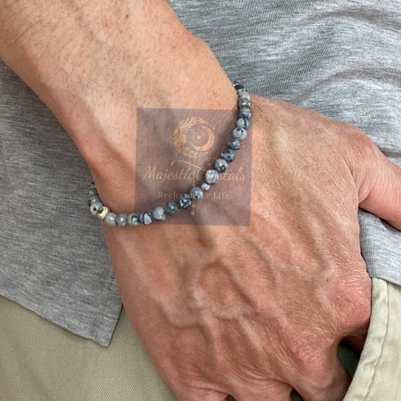 Natural Picasso Jasper Beads Bracelet for Renew Old Friendship & Promote Weight Loss - Image 3