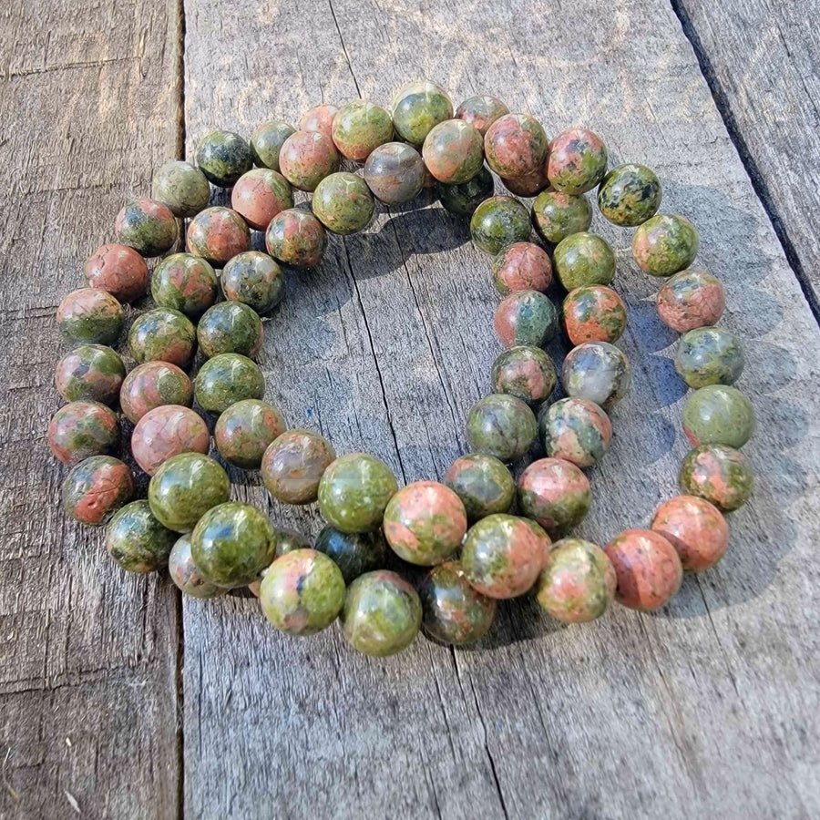 Unakite Beaded Bracelet For Grows Hair & Stimulates Healthy Pregnancy - Image 4