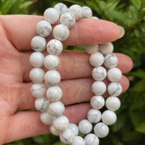 Howlite Beaded Bracelet For Creativity & Awareness