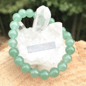 Green Aventurine For Beaded Bracelet Better Job Opportunities, Good Health, Increase Prosperity
