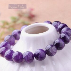 Amethyst Beaded Bracelet For Students Education, Studies, Sharp Mind, Memory & Concentration