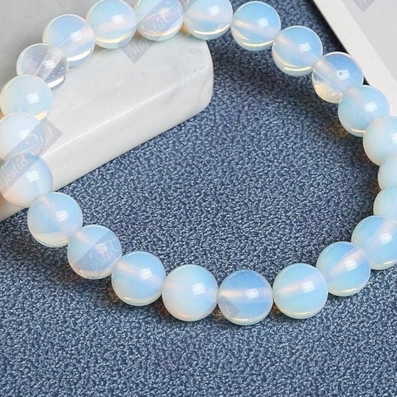 Opalite (Opal) Beaded Bracelet For Love & Passion - Image 4