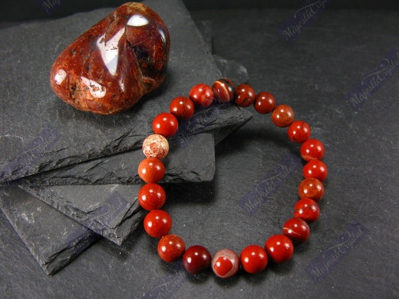 Red Jasper Beaded Bracelet For Innovative Ideas And Performance