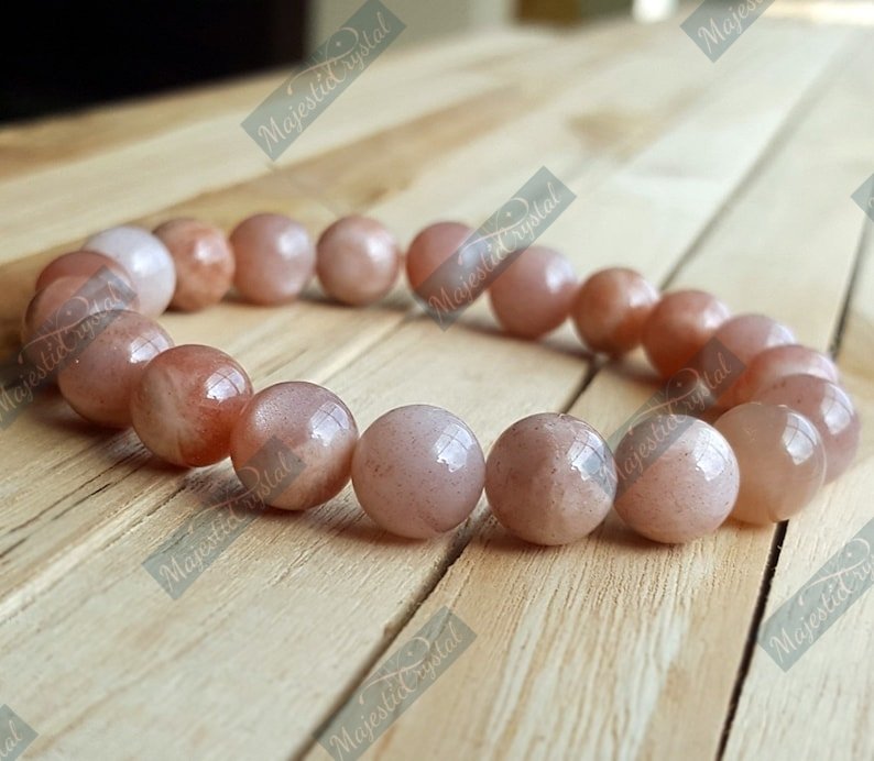 Sunstone Beaded Bracelet For Inspire Good Nature And An Enjoyment Of Life