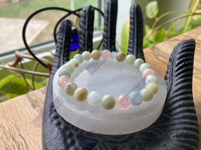 Morganite Beaded Bracelet For Kills Worries, Brings Success &Changes Psychology - Image 2