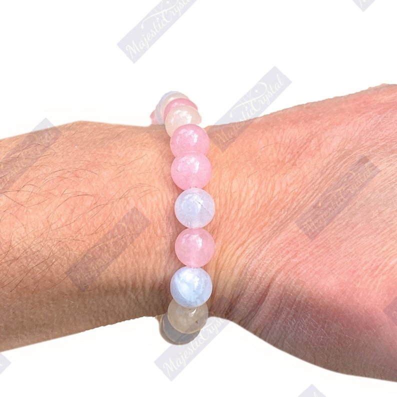 Morganite Beaded Bracelet For Kills Worries, Brings Success &Changes Psychology - Image 6