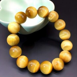 Natural Yellow Tiger Eye Bracelet For Success, Determination, Prosperity, Strength Of Mind