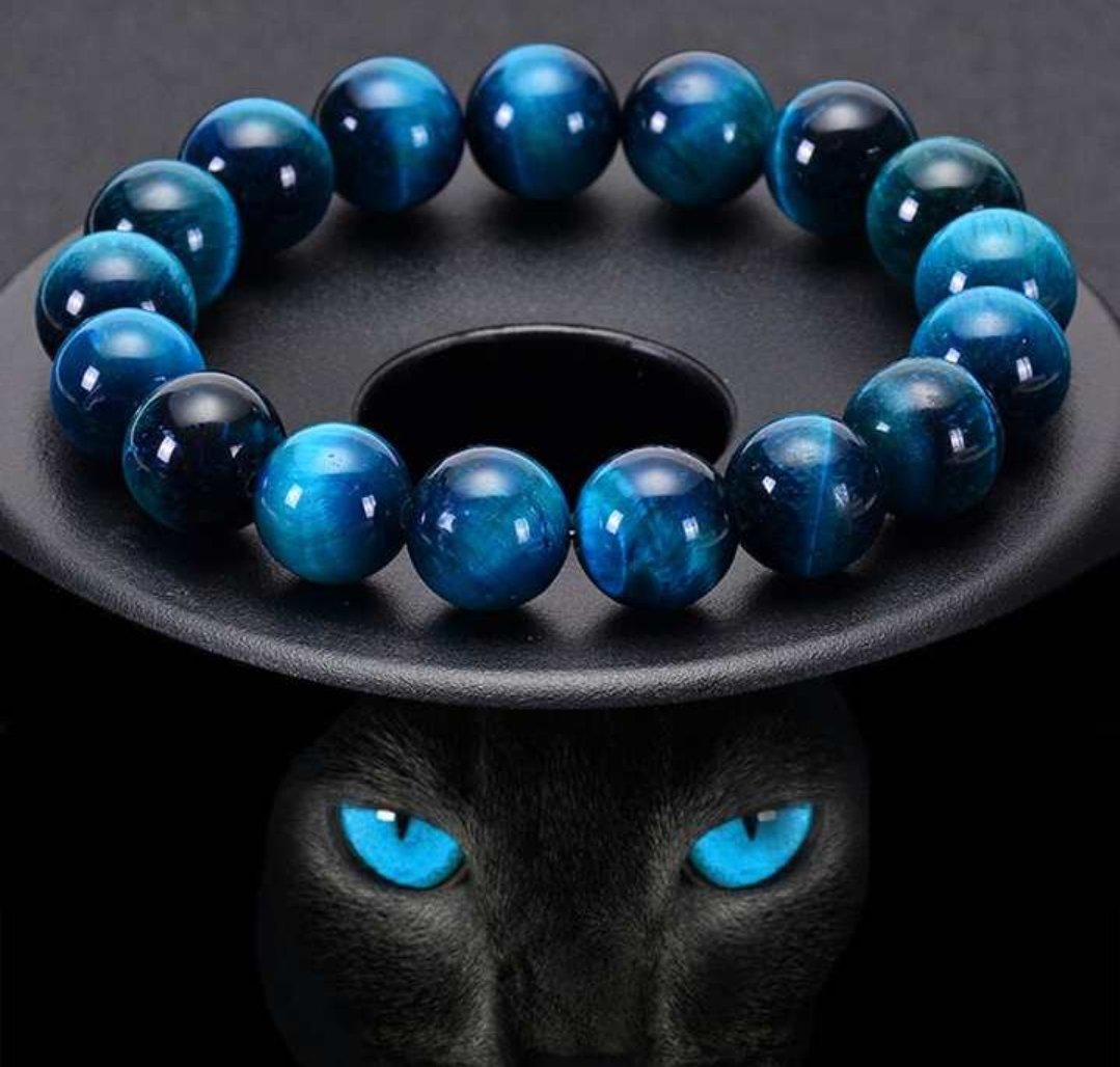 Natural Blue Tiger Eye For Encourage Communication, Flow, Mental Clarity, And Inner Peace