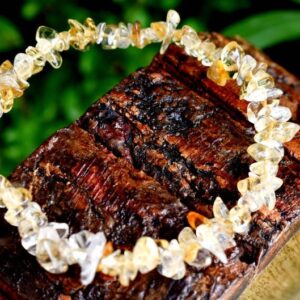 Citrine Chips Bracelet For Financial Luck, Wealth Creativity & Succsess Growth