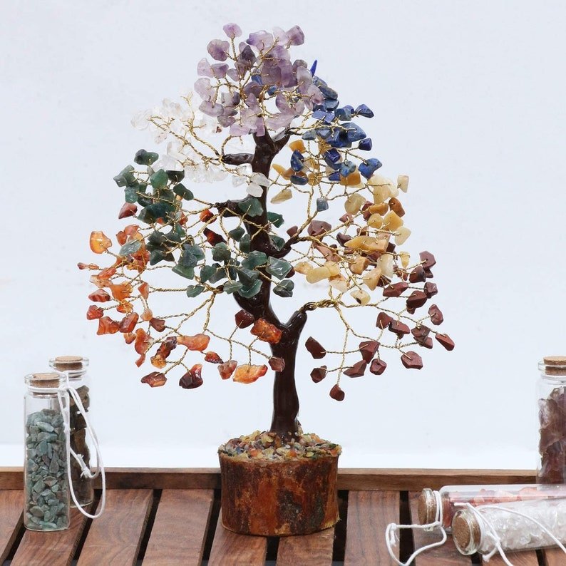 Seven Chakra Crystals Tree For Eliminate Negative Energy & Attract Wealth