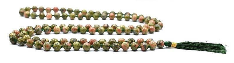 Unakite Beads Mala For Grows Hair & Stimulates Healthy Pregnancy - Image 5