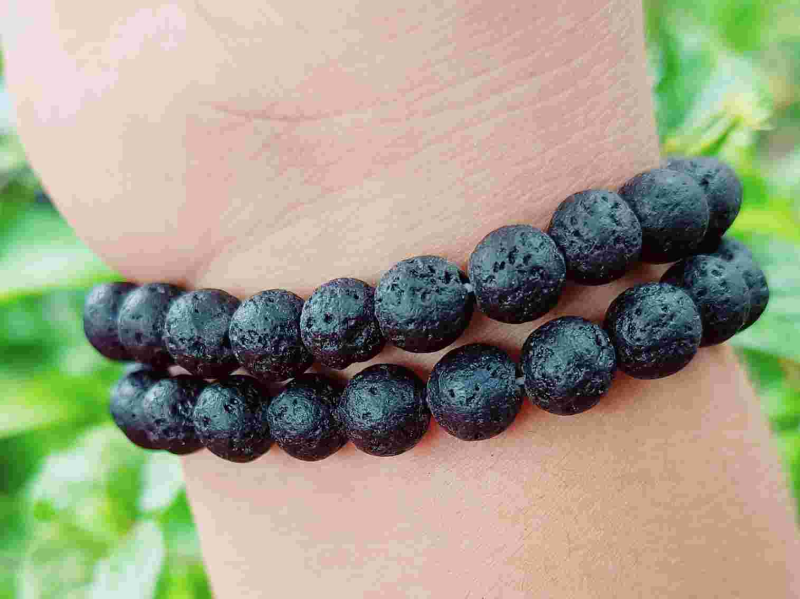 Lava Stone Bracelet For Strength, Positivity & Harmony